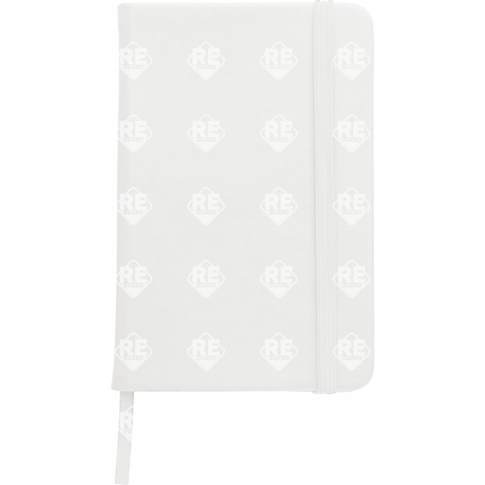 A5-Notizbuch mit weichem PU einband schwarz