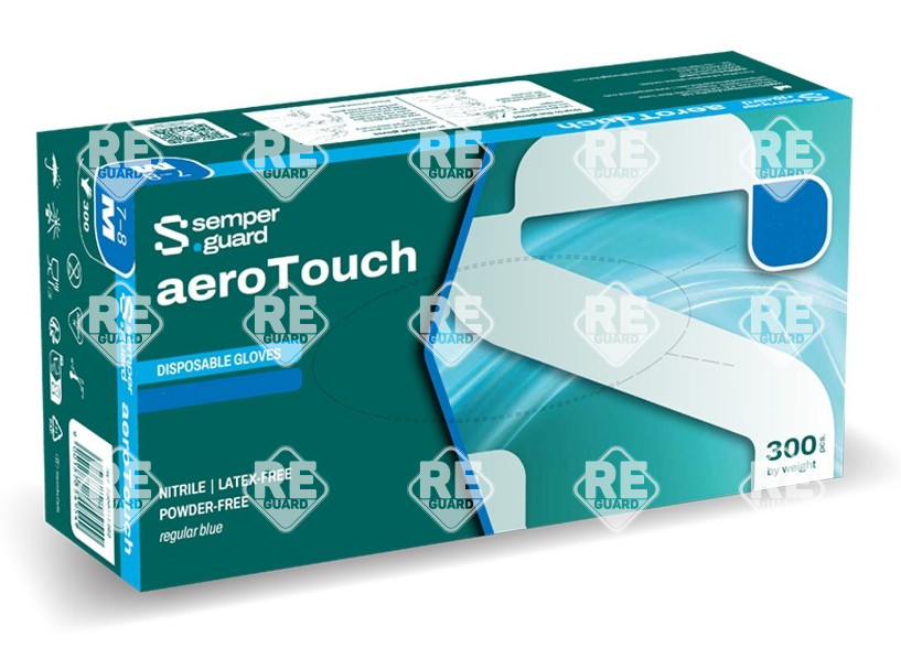 Semperguard aeroTouch nitril puderfreier Handschuh S