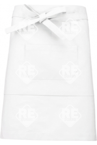 KA899 Mittellange Schürze aus Baumwollmischgewebe beige