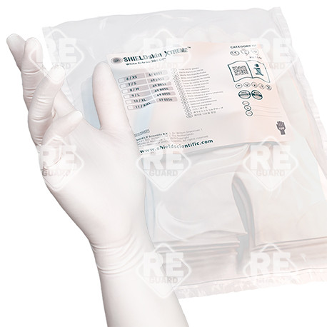 SHIELDskin XTREME White Nitrile 300 DI++ pf Reinraumhandschuh 100St/Beutel XS