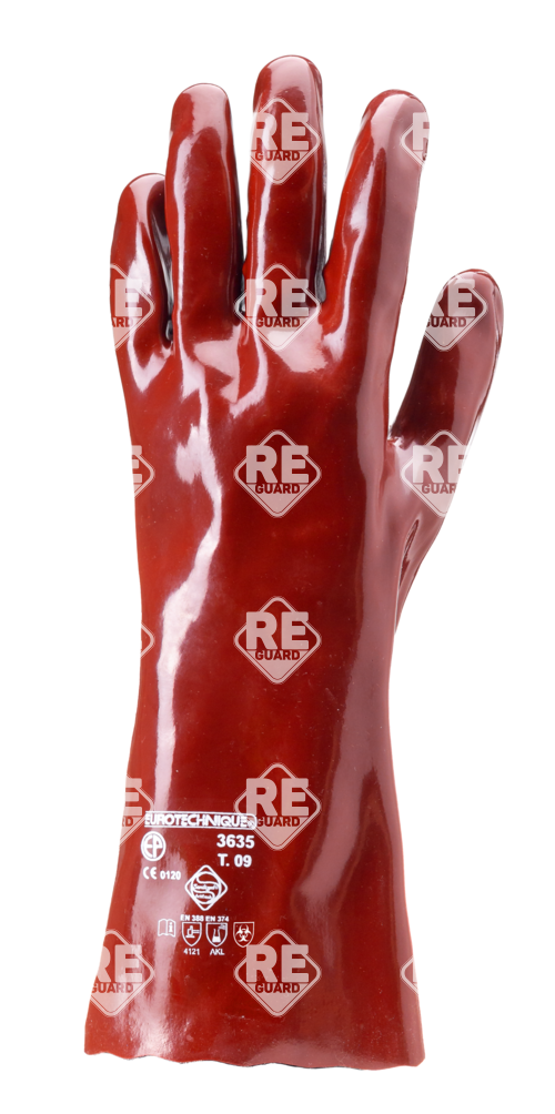 EUROCHEM 3636 PVC Handschuh, 36 cm, Super Actifresh, Chemieschutz 8