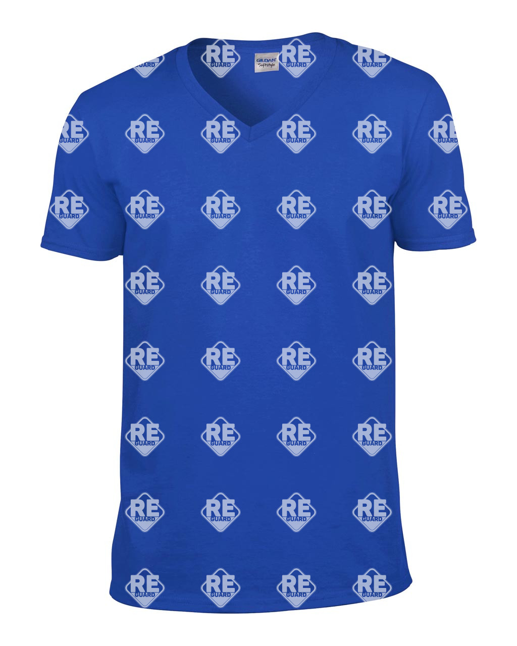 SOFTSTYLE® T-Shirt mit V-Ausschnitt für Erwachsene Black 2XL