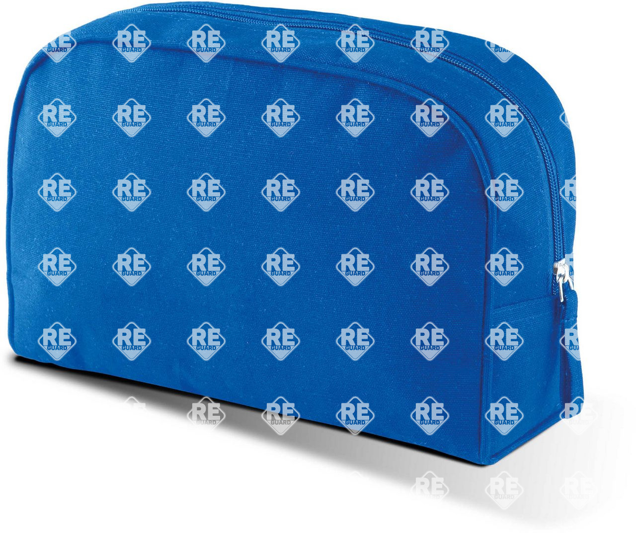 Kosmetiktasche aus baumwollcanvas KIMOOD gebranntes limettengrün