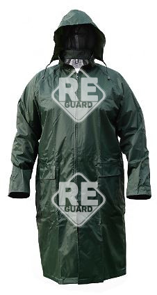 Safety First Polyester/PVC  Regenmantel lang grün L