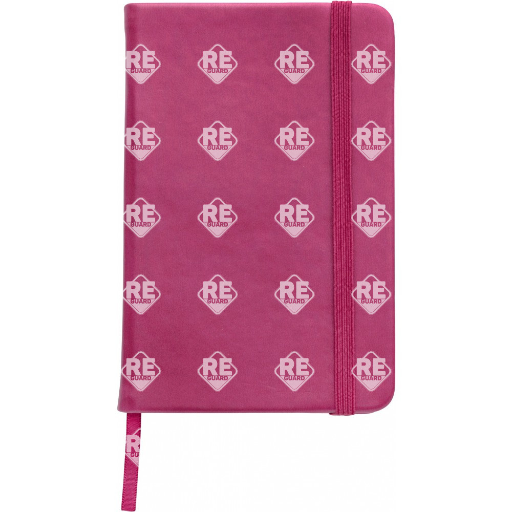 A5-Notizbuch mit weichem PU einband schwarz