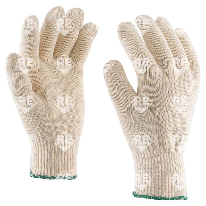 Gefütterter Baumwollhandschuh, Größe 8