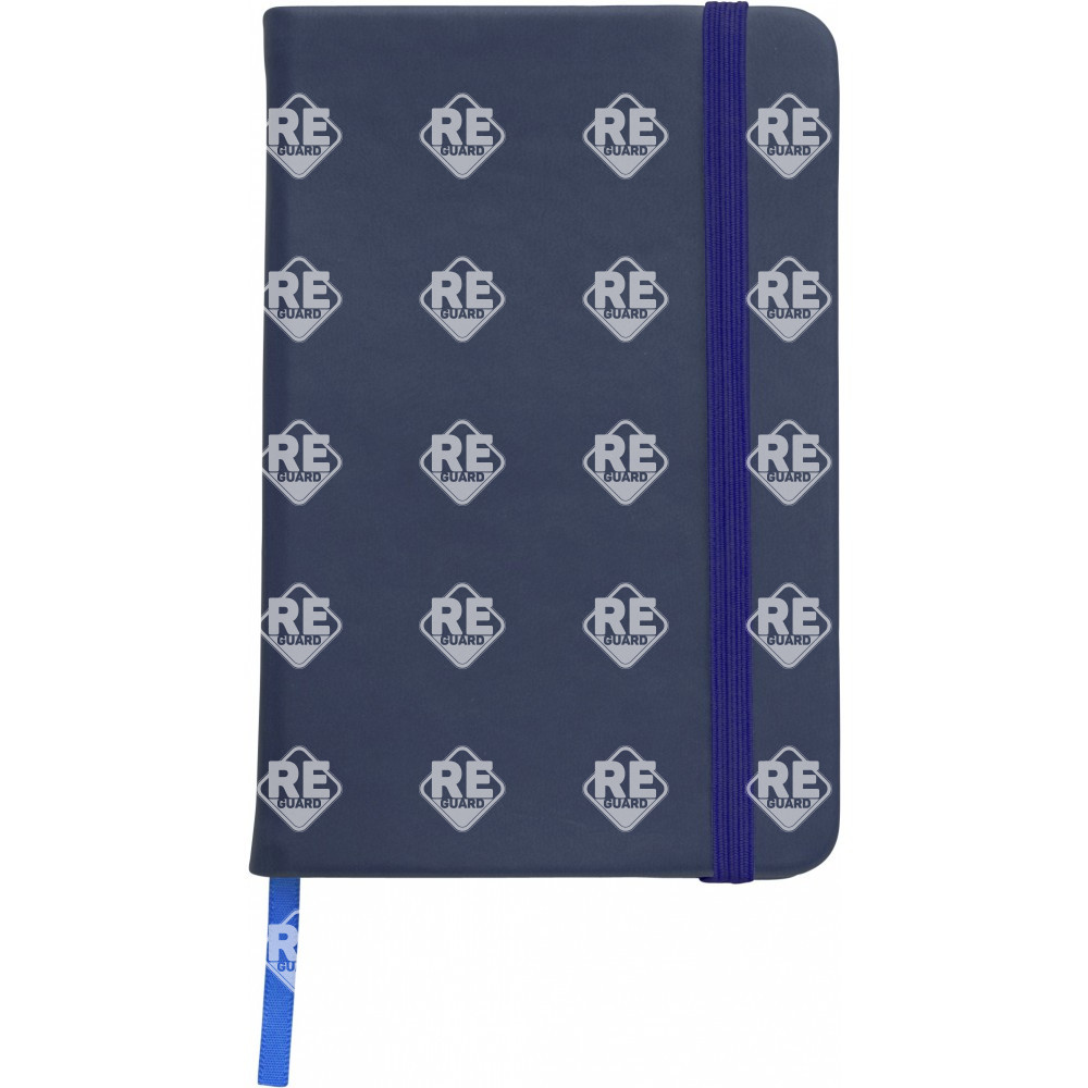 A5-Notizbuch mit weichem PU einband schwarz