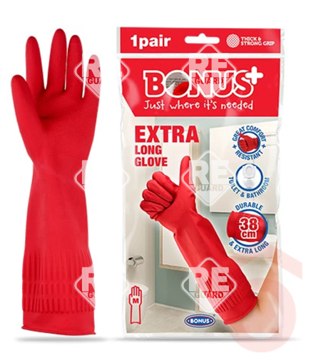 Bonus Gummihandschuhe extra lang, 38 cm, Größe L