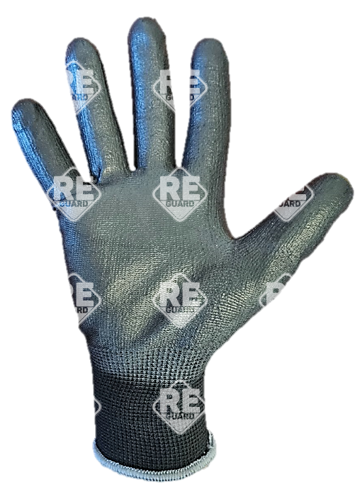 Guarder Polyester Handschuh mit PU beschichtete Handfläche ECO schwarz Gr: 10
