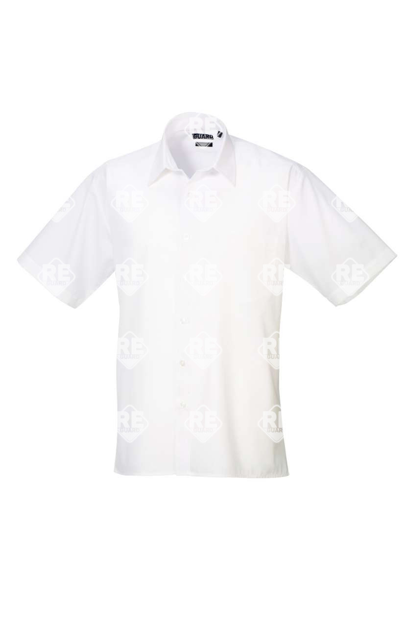 PR202 HERREN KURZARM POPELINE HEMD black 2XL