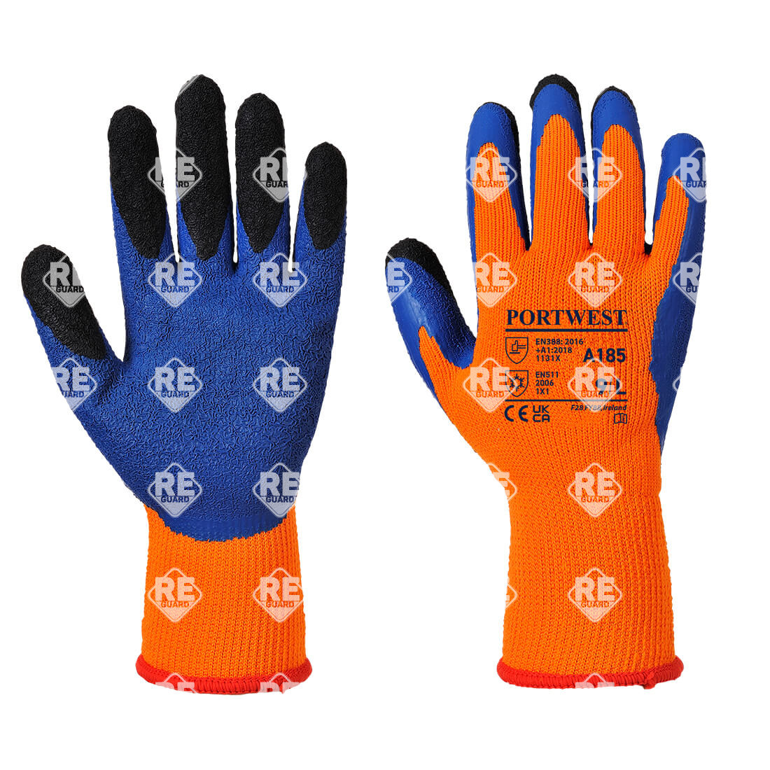 Duo-Therm Handschuh orange/blau L