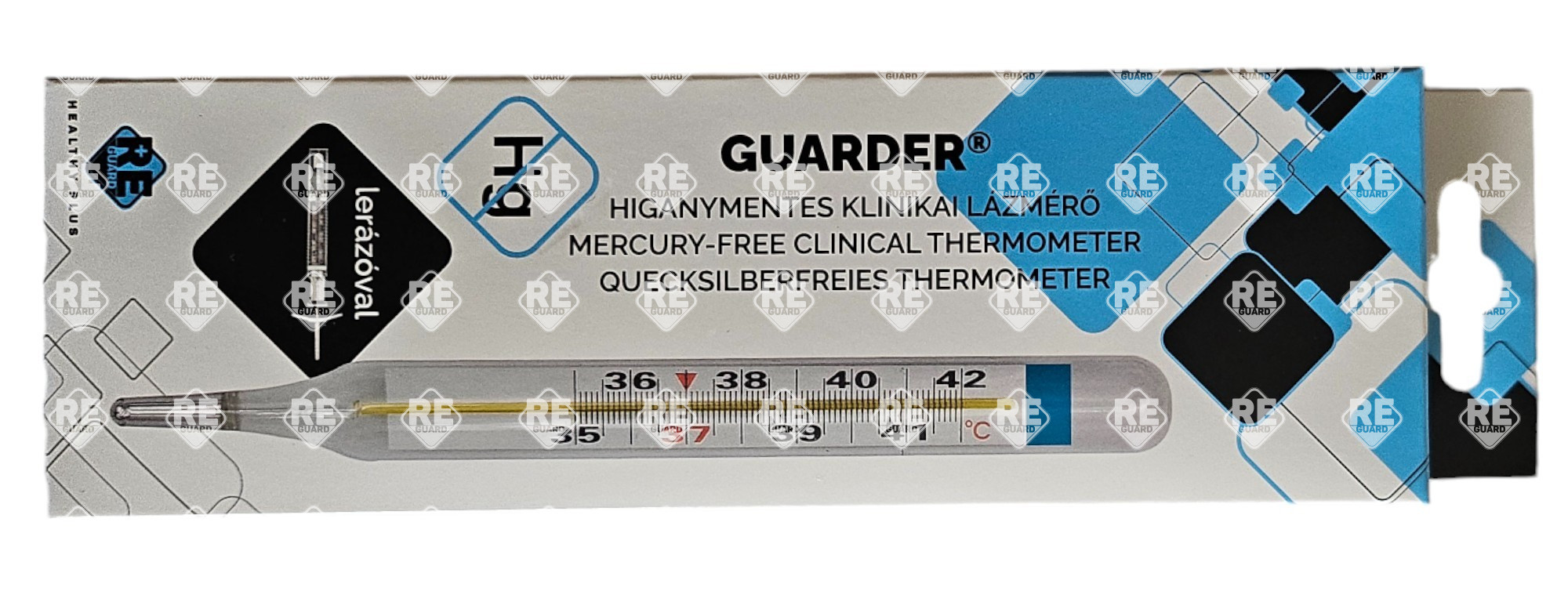 Quecksilberfreites Thermometer mit Rüttelmechanismus