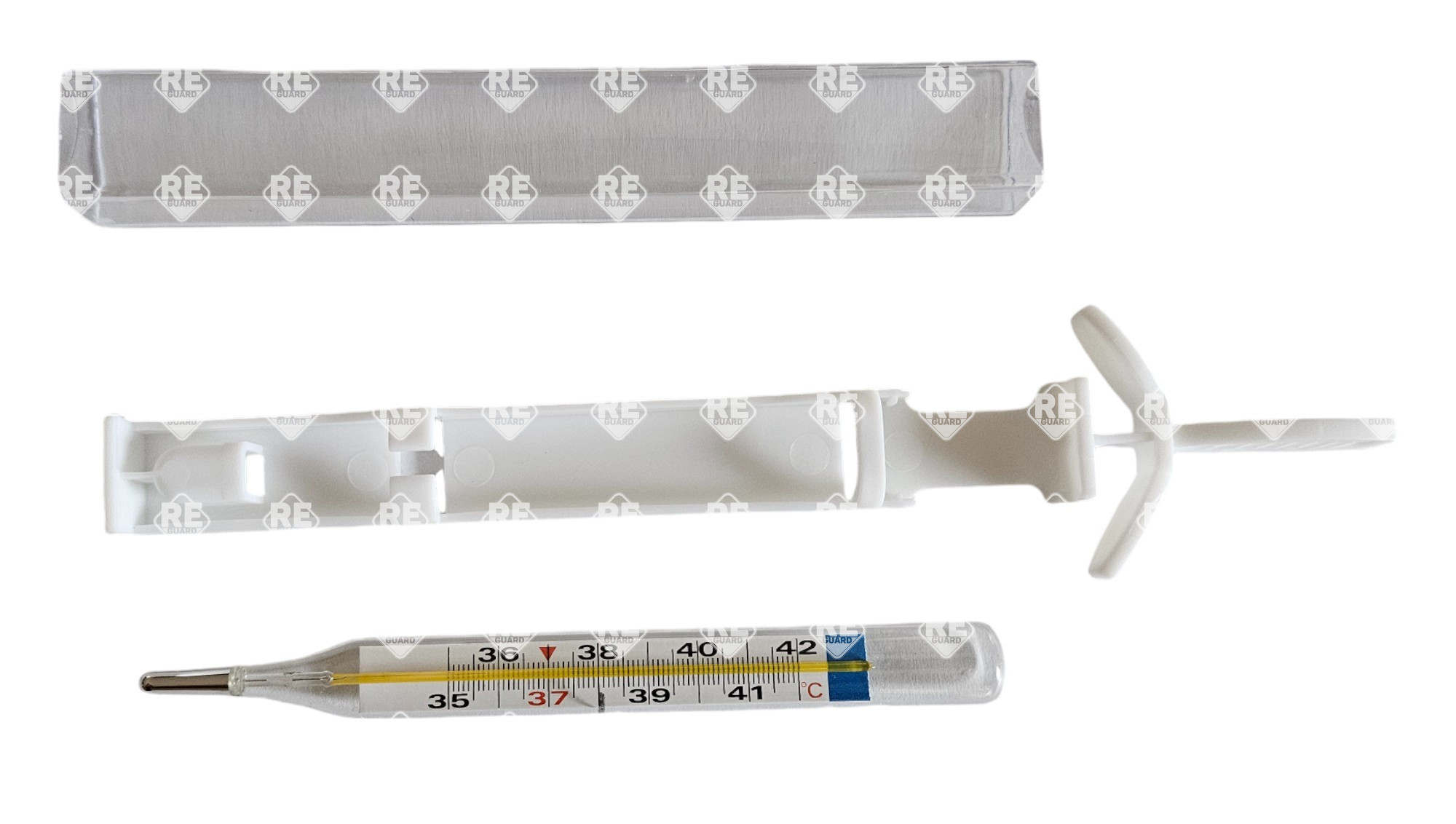 Quecksilberfreites Thermometer mit Rüttelmechanismus