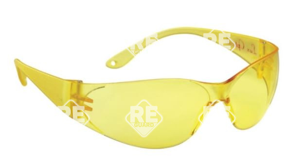 POKELUX Schutzbrille - gelbe Linse, beschlagfrei
