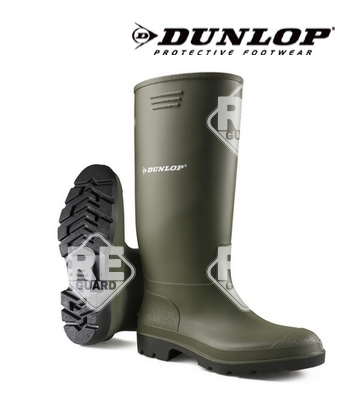 DUNLOP PRICEMASTOR Grüne, säurebeständige PVC-Stiefel 35
