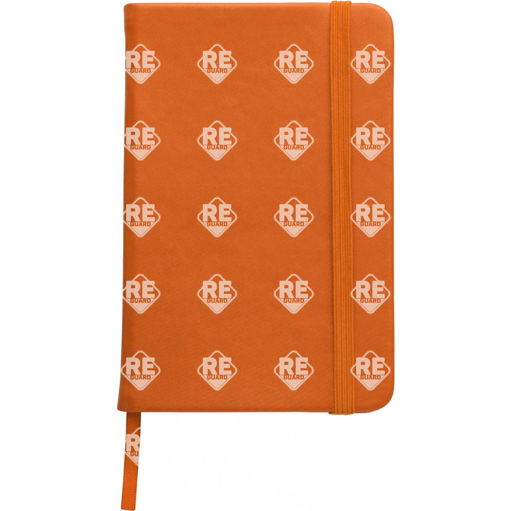 A5-Notizbuch mit weichem PU einband schwarz