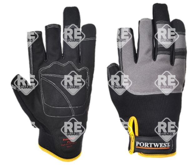 Powertool Pro Hochleistungs-Handschuh Schwarz L