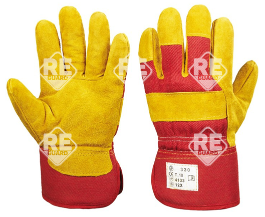 EUROwinter 330 Dockerhandschuh aus Rindspaltleder Innenseite aus Baumwoll-/Polyester-Fleece 10