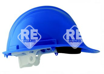 PP-Helm, weiß, Verschluss mit 6 Stufen,Stirnband