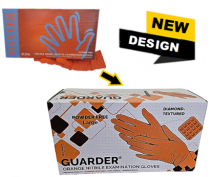 MAXTER Nitril Orange Premium Stark (7.0mil) pf Handschuh 8,4gr