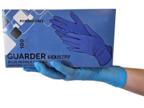 GUARDER® Industry Nitril blau 3,5g puderfreie Handschuhe, 100 St