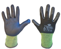 GUARDER® Nylon/Spandex Handschuh mit Nitril-Mikroschaum-besch. Handfläche schwarz